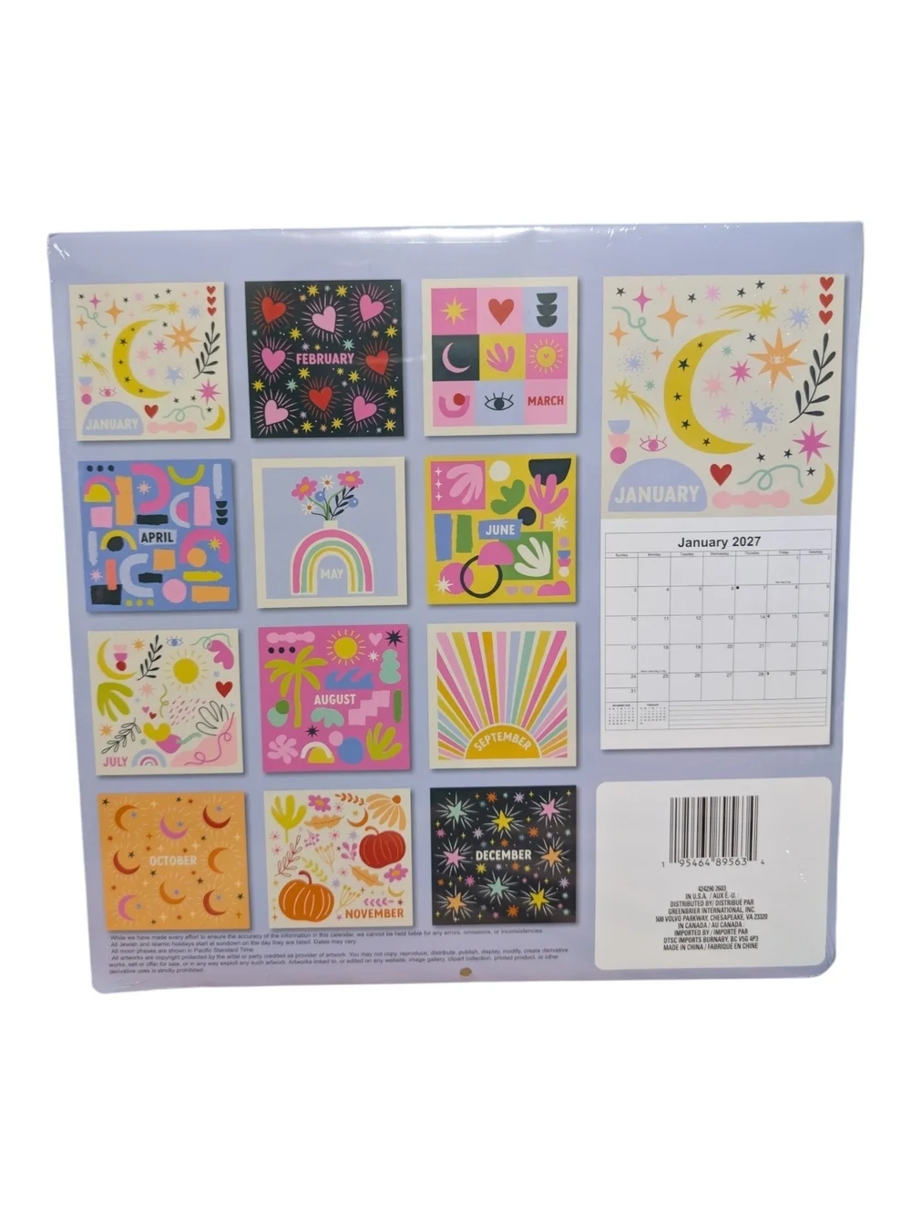 Feeling Bright 2027 Monthly Calendar/Planner Set